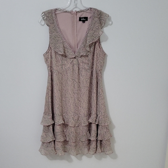 Lulu's Lilac Layered Mini Dress, Size Large - Picture 1 of 9